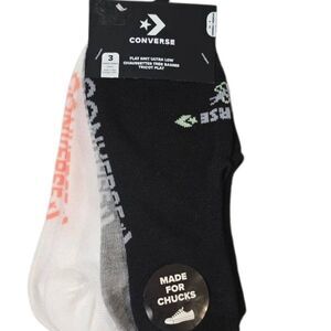 Converse Flat Knit Ultra Low Logo 3- PK Socks